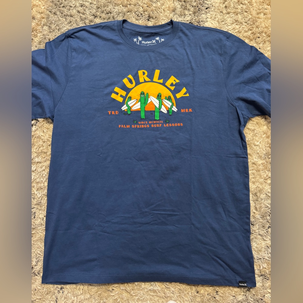 Hurley Blue Graphic T-Shirt
